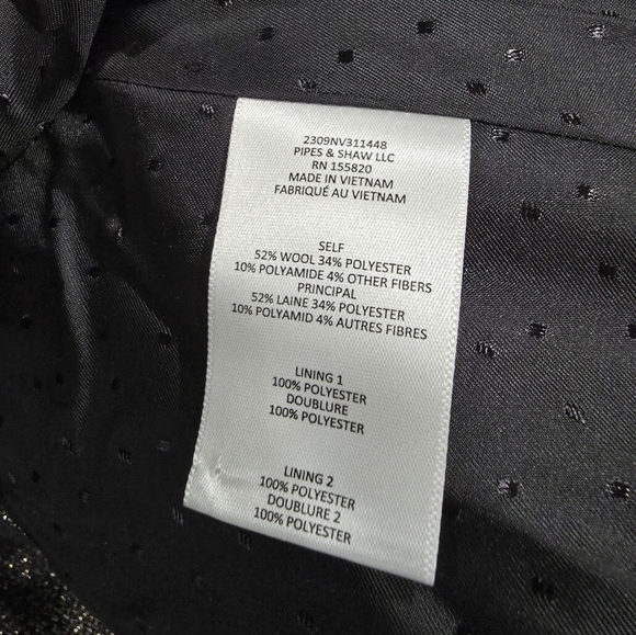 Veronica‎ Beard Ashburn Dickey Jacket blazer Sparkly Shimmer Gold Black 0 - Picture 8 of 8